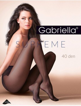 Прочные колготки Gabriella 398 SUPREME 40 den чёрный, Цвет: чёрный, Размеры: 2