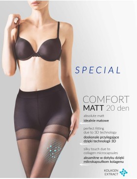 Моделирующие колготки Gabriella 479 COMFORT MATT 20 den чёрный, Цвет: чёрный, Размеры: 2