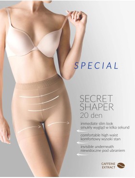 Утягивающие колготки Gabriella 717 SECRET SHAPER 20 den телесный, Цвет: телесный, Размеры: 4, изображение 4
