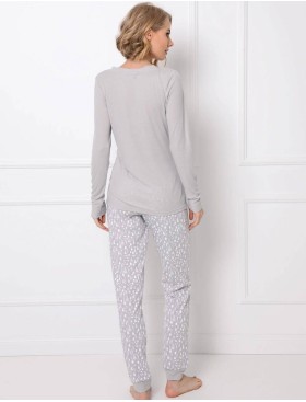 Пижамный комплект с брюками Aruelle ARIANNE, Цвет: светло-серый, Размеры: XS, изображение 3