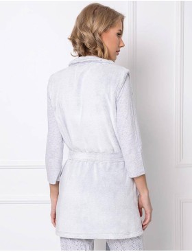 Уютный домашний жилет Aruelle MARTHY, Цвет: светло-серый, Размеры: XS, изображение 2