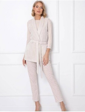 Теплый плюшевый жилет Aruelle WILLY, Цвет: бежевый, Размеры: XS, изображение 2