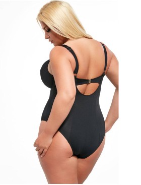 Черный закрытый купальник Kris Line BEACH BLACK BODY soft, Цвет: черный, Размеры: 65GG, изображение 2