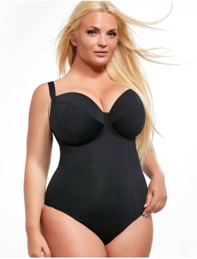 Черный закрытый купальник Kris Line BEACH BLACK BODY soft, Цвет: черный, Размеры: 65GG, изображение 4