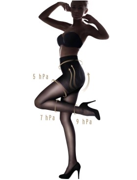 Моделирующие колготки Marilyn PLUS UP 40 den чёрный, Цвет: чёрный, Размеры: 2, изображение 2