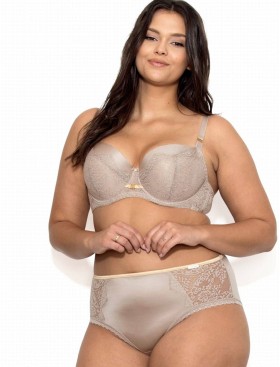 Бюстгальтер балконет Nipplex GALINA U, Цвет: мокка, Размеры: 75E, изображение 2