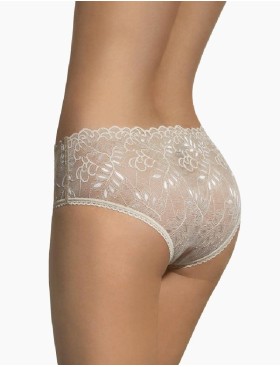 Кружевные трусы слипы Bas Bleu CLAIRE BEIGE, Цвет: бежевый, Размеры: S, изображение 2