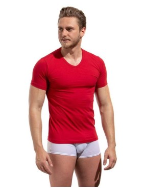 Футболка с треугольным вырезом Jolidon M17BL red, Цвет: red (красный), Размеры: XL