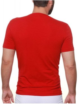 Футболка с треугольным вырезом Jolidon M17BL red, Цвет: red (красный), Размеры: XL, изображение 4