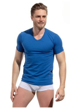 Футболка с треугольным вырезом Jolidon M17BL blue, Цвет: blue (синий), Размеры: M