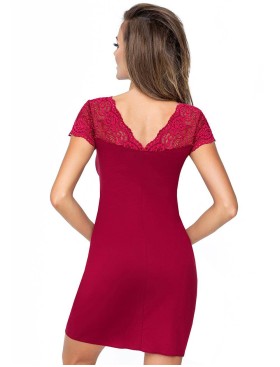 Сорочка из вискозы Donna MIRIAM burgundy, Цвет: бордо, Размеры: 2XL, изображение 2