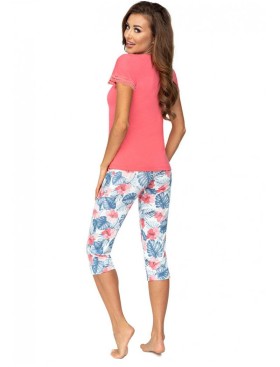 Пижамнный комплект Donna MILA coral 3/4, Цвет: мульти, Размеры: L, изображение 2