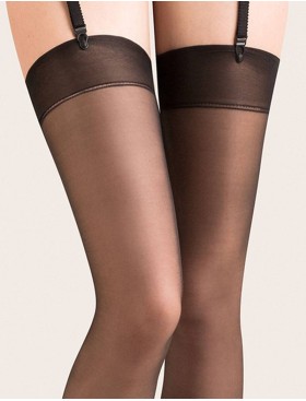 Чулки под пояс Gabriella 226 CHER 15 den чёрный, Цвет: чёрный, Размеры: 3/4