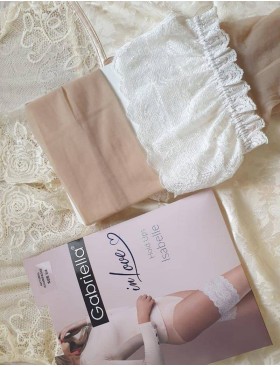 Чулки Gabriella 472 ISABELLE NATURAL/CHAMPAGNE 20 den, Цвет: телесный, Размеры: 3/4, изображение 7