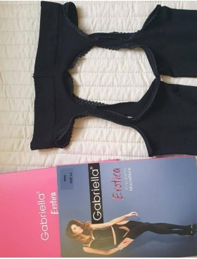 Сексуальные колготки Gabriella 638 STRIP PANTY MICROFIBRE чёрный, Цвет: чёрный, Размеры: 1/2, изображение 3