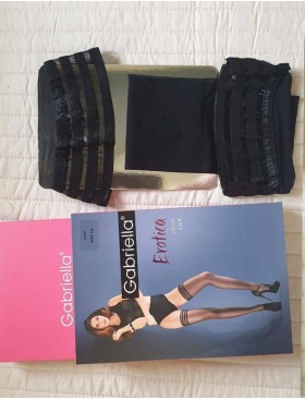 Чулки Gabriella 644 LUX EROTICA 20 den чёрный, Цвет: чёрный, Размеры: 1/2, изображение 7