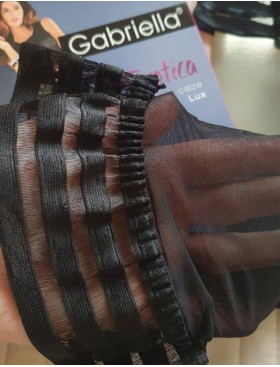 Чулки Gabriella 644 LUX EROTICA 20 den чёрный, Цвет: чёрный, Размеры: 1/2, изображение 4