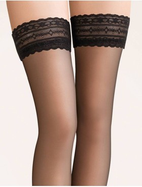 Чулки Gabriella 199 CALZE 8 den чёрный, Цвет: чёрный, Размеры: 1/2