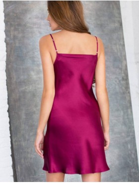 Сорочка из натурального шелка Mia-Mia ROSEMARY 15141 вишневый, Цвет: вишневый, Размеры: S, изображение 2