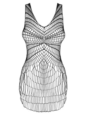 Черное платье-сетка Obsessive D607, Цвет: черный, Размеры: UN, изображение 3