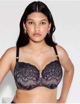 Бюстгальтер полумягкий Alles GISELLE PU, Цвет: темно-синий, Размеры: 75H