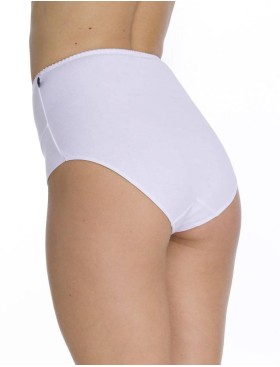 Набор трусов слипов с завышенной талией Key LPF 110 (2 шт) белый, Цвет: белый, Размеры: L, изображение 2