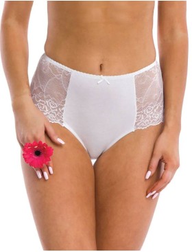 Набор трусов слипов с завышенной талией Key LPF 280 B21 (2 шт) белый, Цвет: белый, Размеры: L