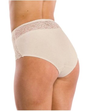 Набор трусов слипов с завышенной талией Key LPF 280 B21 (2 шт) бежевый, Цвет: бежевый, Размеры: L, изображение 2