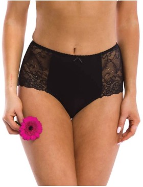 Набор трусов слипов с завышенной талией Key LPF 280 B21 (2 шт) черный, Цвет: черный, Размеры: M