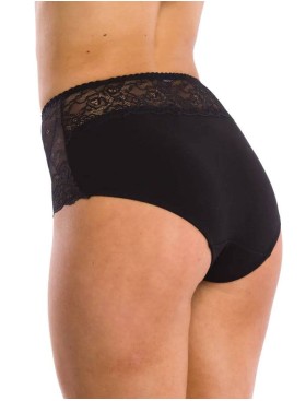 Набор трусов слипов с завышенной талией Key LPF 280 B21 (2 шт) черный, Цвет: черный, Размеры: M, изображение 2