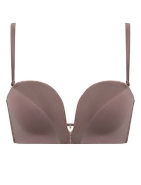 Бюстгальтер планж супер пуш-ап Mioocchi CRYSTALL 7737 stone, Цвет: stone (кофейный), Размеры: 70D, изображение 5