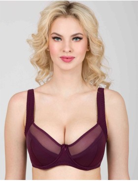 Бюстгальтер полумягкий с подкроем Novella 152 слива, Цвет: слива, Размеры: 75H, изображение 5