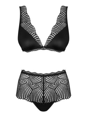 Соблазнительный комплект Obsessive KLARITA SET, Цвет: черный, Размеры: L/XL, изображение 3