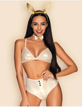 Ролевой костюм зайчика Obsessive NEO GOLDES, Цвет: бежевый, Размеры: S/M