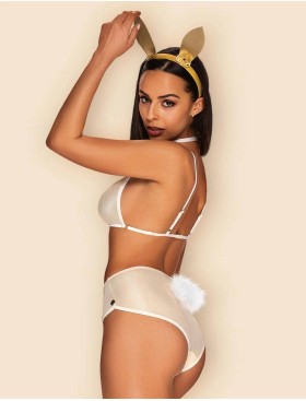 Ролевой костюм зайчика Obsessive NEO GOLDES, Цвет: бежевый, Размеры: S/M, изображение 2