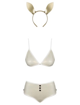 Ролевой костюм зайчика Obsessive NEO GOLDES, Цвет: бежевый, Размеры: S/M, изображение 3