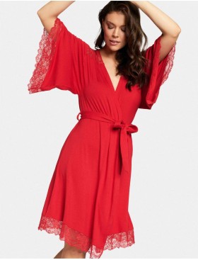 Красный халат кимоно Esotiq FUNNY 39386, Цвет: красный, Размеры: M