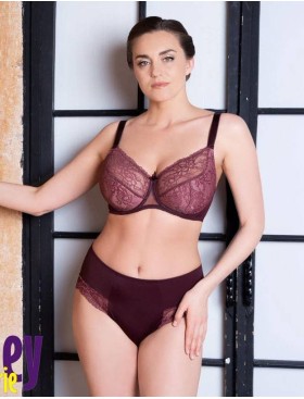 Бюстгальтер полумягкий Honey H38-17-L махагон, Цвет: махагон, Размеры: 75H, изображение 4