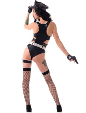 Ролевой костюм полицейской Le Frivole 02912 POLICE, Цвет: черный, Размеры: M/L, изображение 3