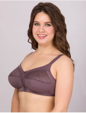 Бюстгальтер мягкий без косточек Milavitsa 104080 / 104081 / 124080 шоколадный трюф, Цвет: шоколадный трюф, Размеры: 80D, изображение 2