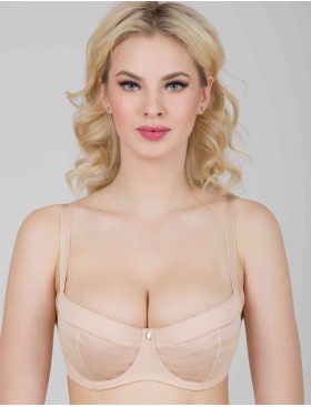 Бюстгальтер балконет мягкий Milavitsa 127640 нюд, Цвет: нюд, Размеры: 75F, изображение 4