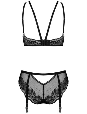 Сексуальный комплект Obsessive ALLASTIA SET, Цвет: черный, Размеры: L/XL, изображение 4