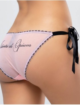 Трусики слипы на завязках OPIUM ISTINTO 415 розовый/черный, Цвет: розовый/черный, Размеры: S/M/L, изображение 2