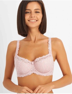 Бюстгальтер балконет Simona M 608 лотос, Цвет: лотос, Размеры: 90B, изображение 3