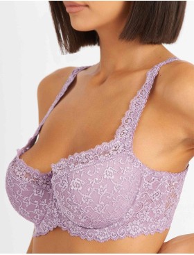 Бюстгальтер балконет Simona M 608 туман, Цвет: туман, Размеры: 90B, изображение 4