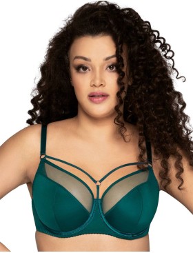 Бюстгальтер полумягкий Ava NOVATO LUX 1030/1 PU изумруд со стрэпами, Цвет: изумруд, Размеры: 65E, изображение 3