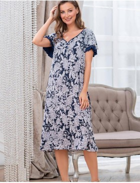Ночная сорочка Mia-Mella MADLEN 6384, Цвет: синий, Размеры: L