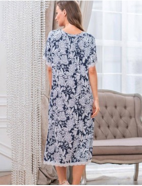 Ночная сорочка Mia-Mella MADLEN 6385, Цвет: синий, Размеры: 5XL, изображение 2