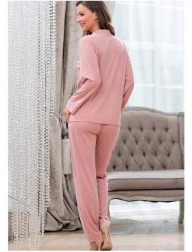 Трикотажная пижама Mia-Amore MARIA 1726 пудра, Цвет: пудра, Размеры: XS, изображение 3