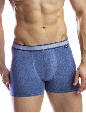 Мужские трусы боксеры UNICONF BB99 синий меланж, Цвет: синий меланж, Размеры: M